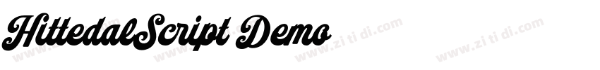 HittedalScript Demo字体转换